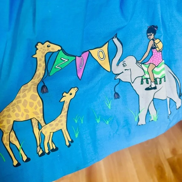 ELEANOR ROSE Zoo Dress - Size 7-8 Adorable!! - Picture 5 of 5